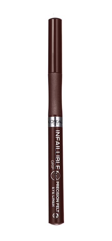 Infaillible 24h Grip Precision Felt tuš za oči 02 brown